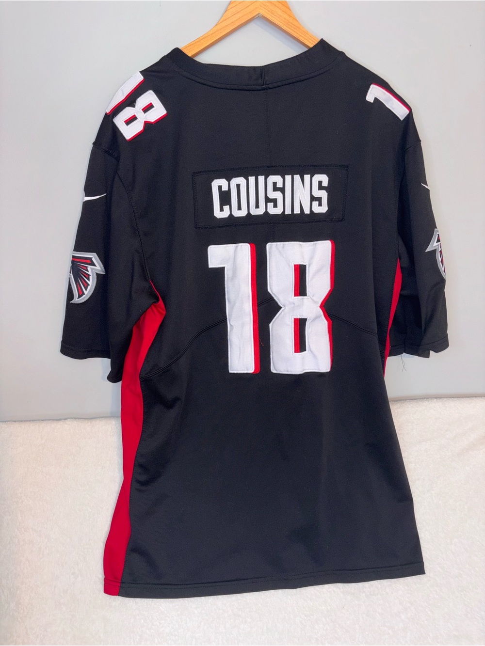 Men's Nike Kirk Cousins Atlanta Falcons Game Jersey Atleshire Alternate Size 4XL